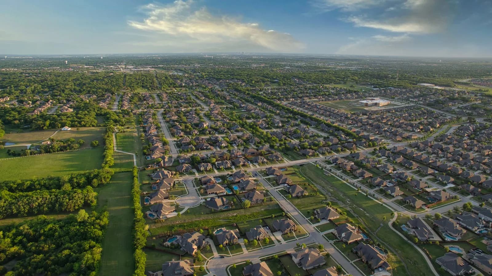 Aerial approach to a new community
